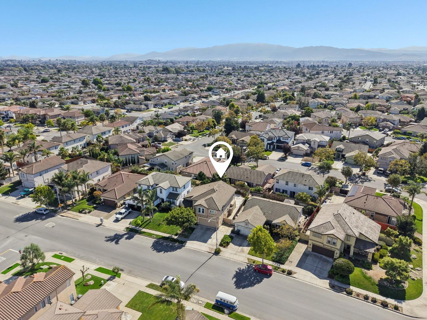 476 Arcadia Way Salinas, CA 93906 - Photo 36 of 40 an aerial view of a city with lots of residential buildings