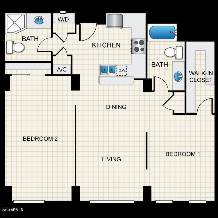 535 West Thomas Road, Unit 211 Phoenix, AZ 85013 - Photo 24 of 24 a view of a bathroom with a sink