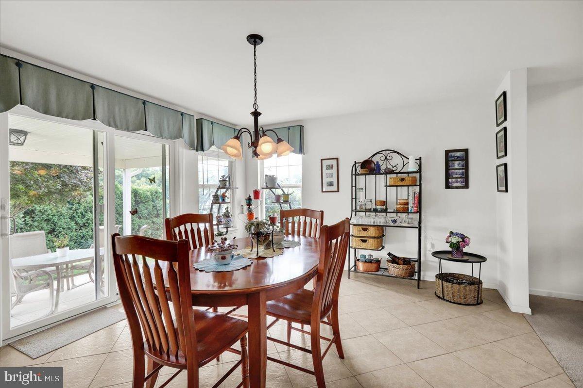 2509 Joshua Drive Sinking Spring, PA 19608 - Photo 11 of 35 a view of a dining room with furniture window and outside view