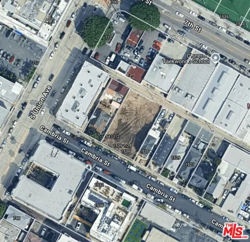 an aerial view of a city