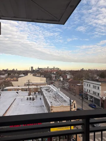 a view of a city from a terrace