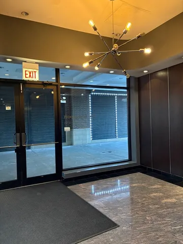 a view of a door of the house