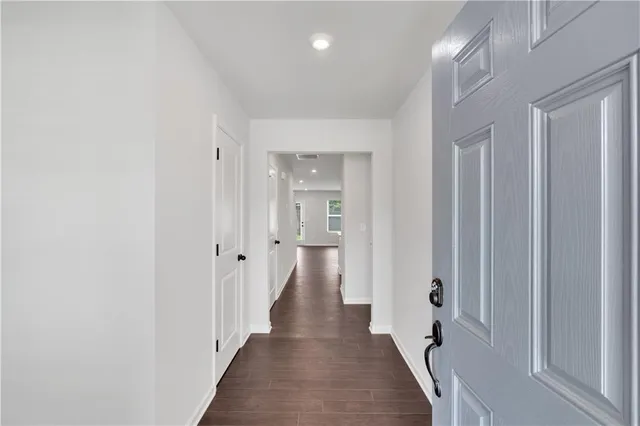 a view of room with window and closet