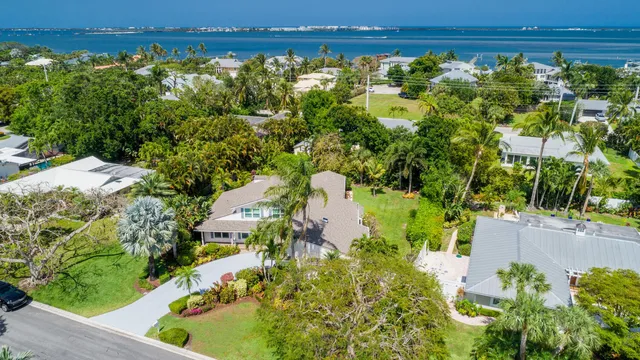 an aerial view of a large swimming pool