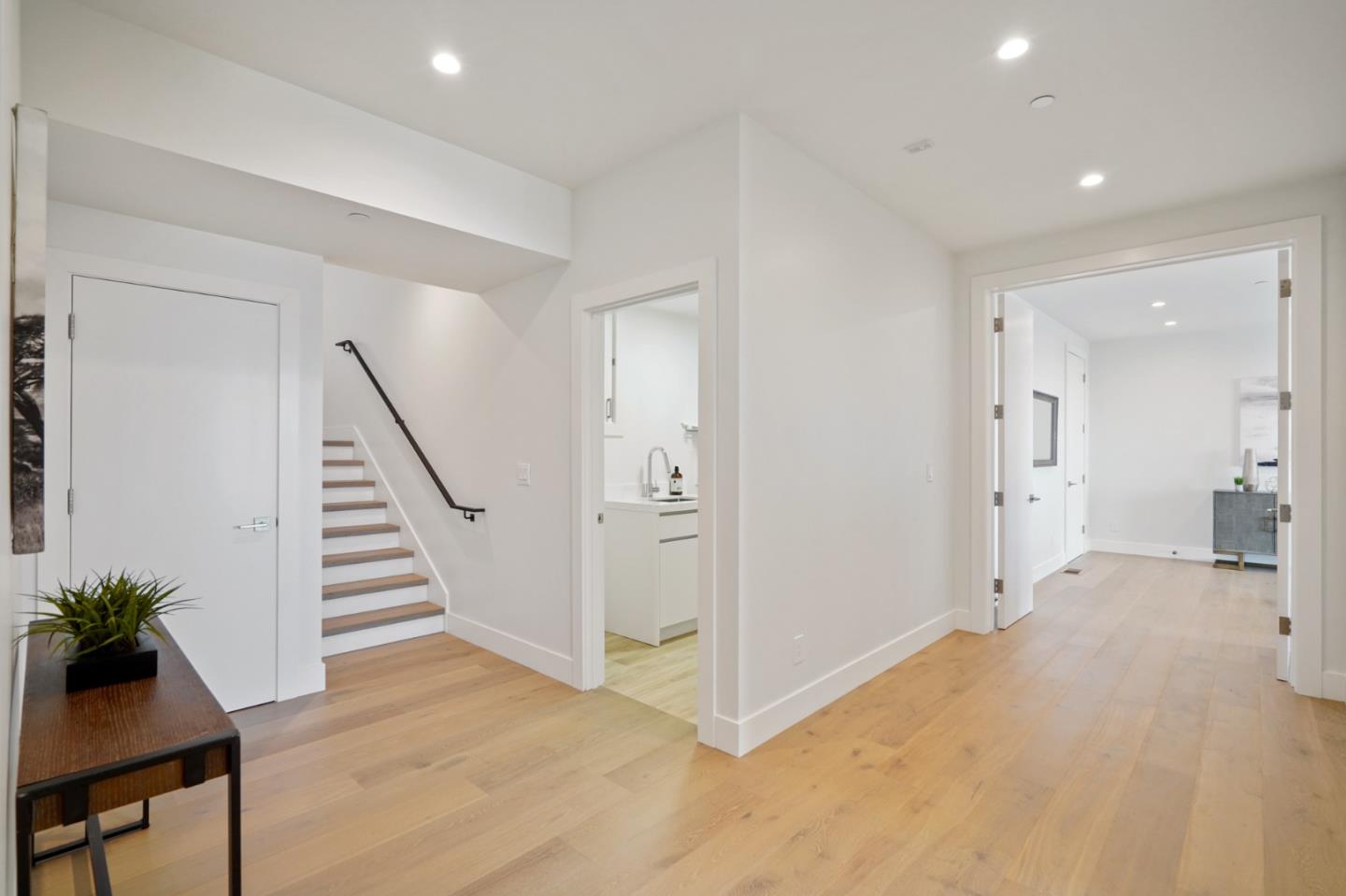 470 Erlin Drive San Carlos, CA 94070 - Photo 41 of 82 a view of a hallway with entryway and wooden floor