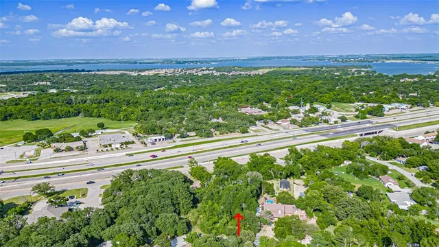 a view of a lush green field