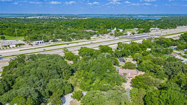 a view of a lush green field