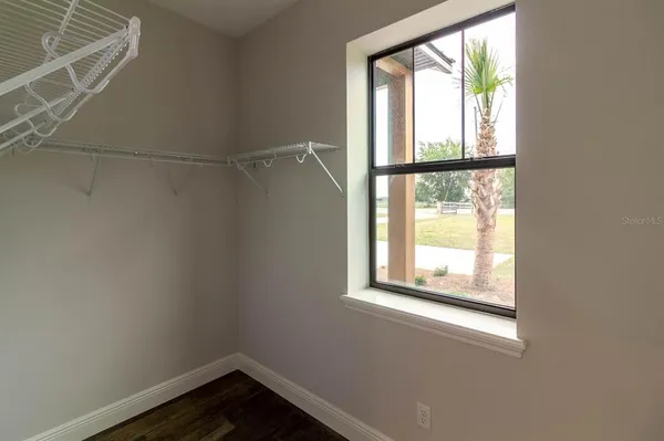 a small space with a window
