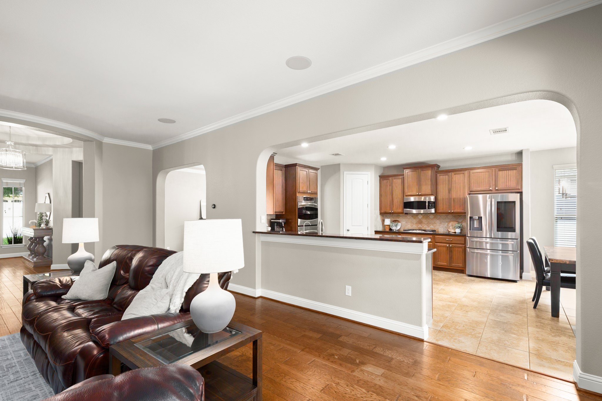 502 Spring Arbor Lane Cedar Park, TX 78613 - Photo 11 of 40 A bar along the kitchen peninsula is perfect for serving or for stool seating.