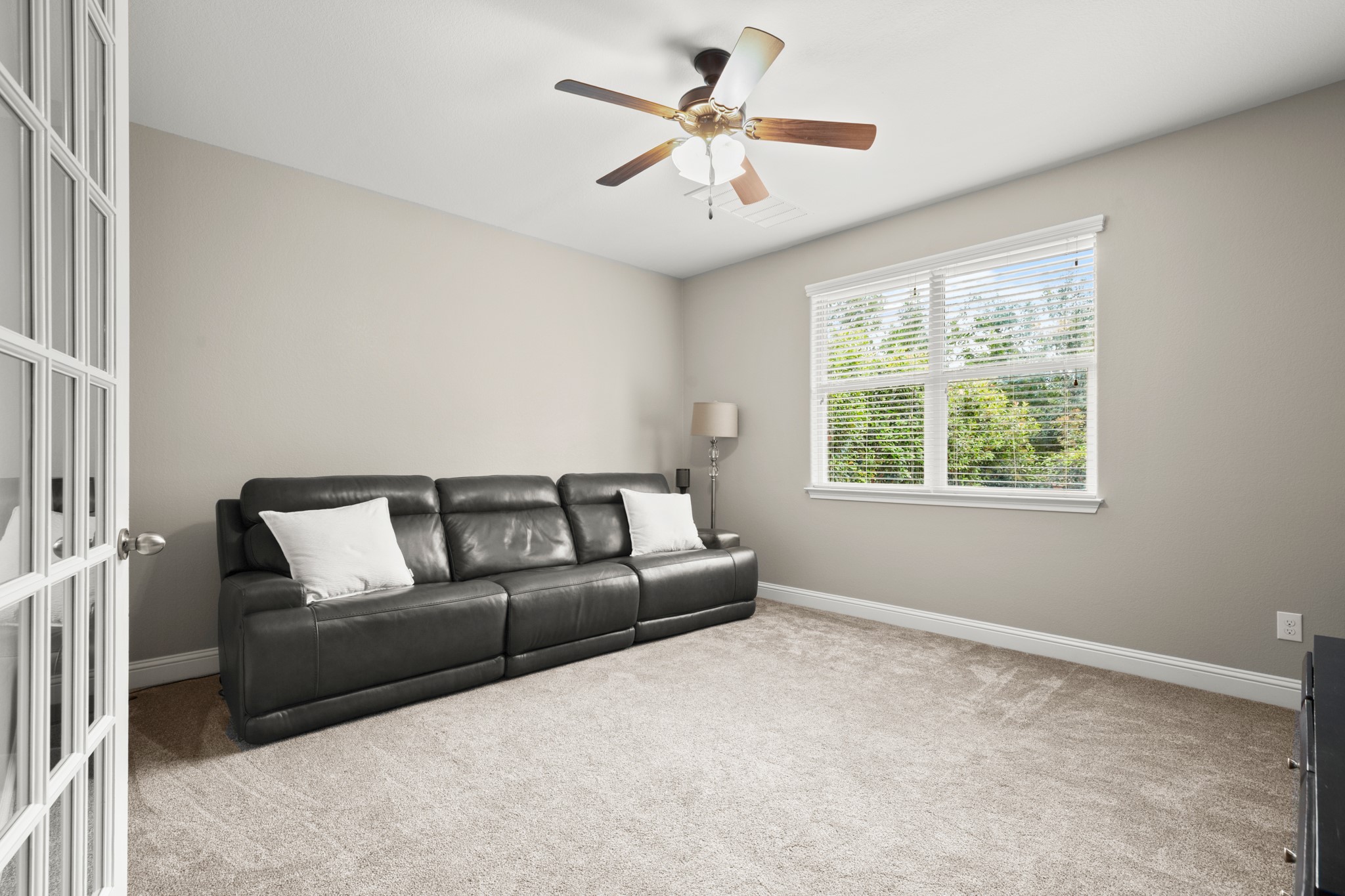 502 Spring Arbor Lane Cedar Park, TX 78613 - Photo 17 of 40 French doors off the kitchen open into a bonus retreat space overlooking the backyard.
