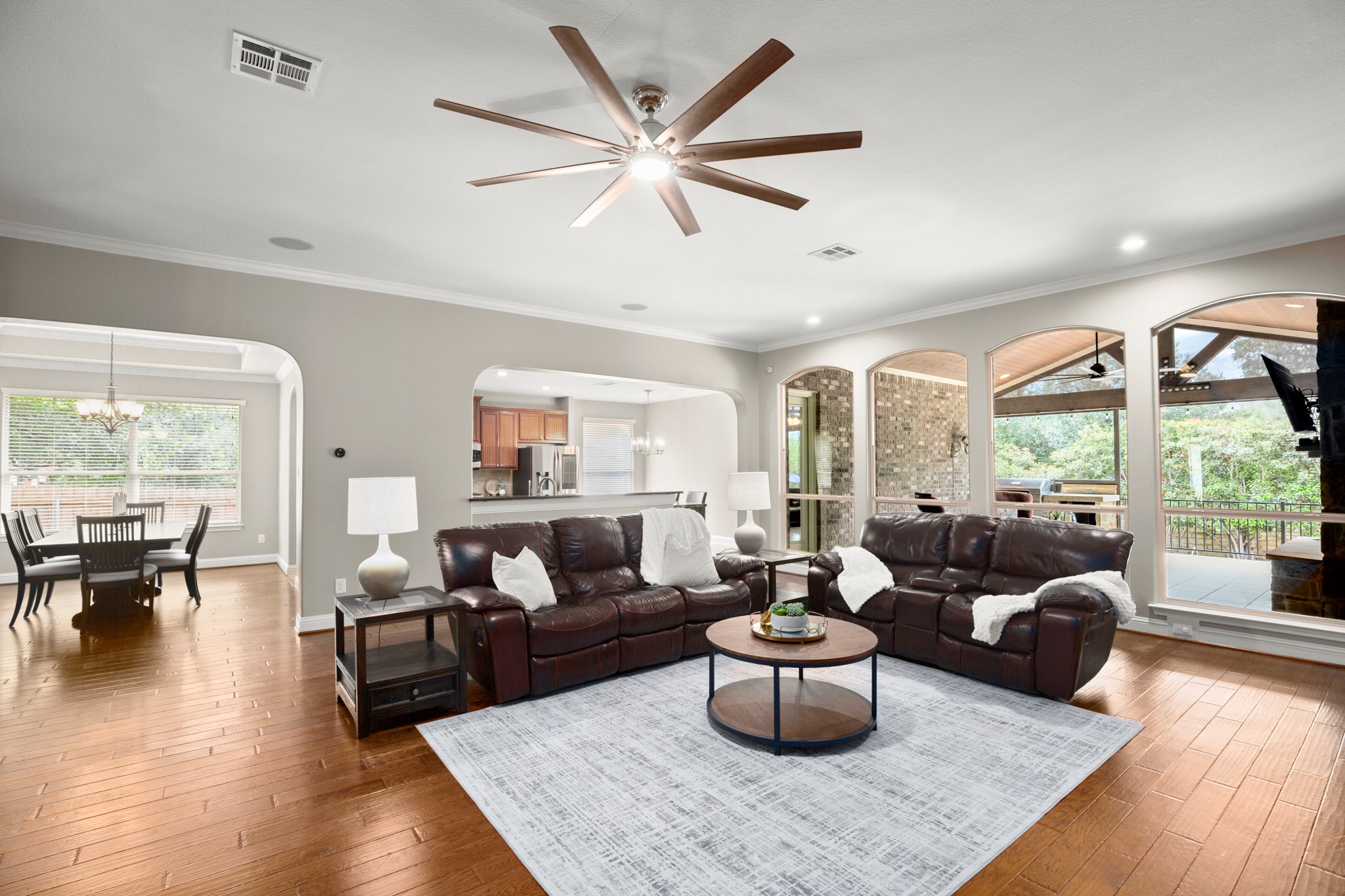 502 Spring Arbor Lane Cedar Park, TX 78613 - Photo 4 of 40 The interior blends comfort and thoughtful upgrades across multiple living and dining areas.