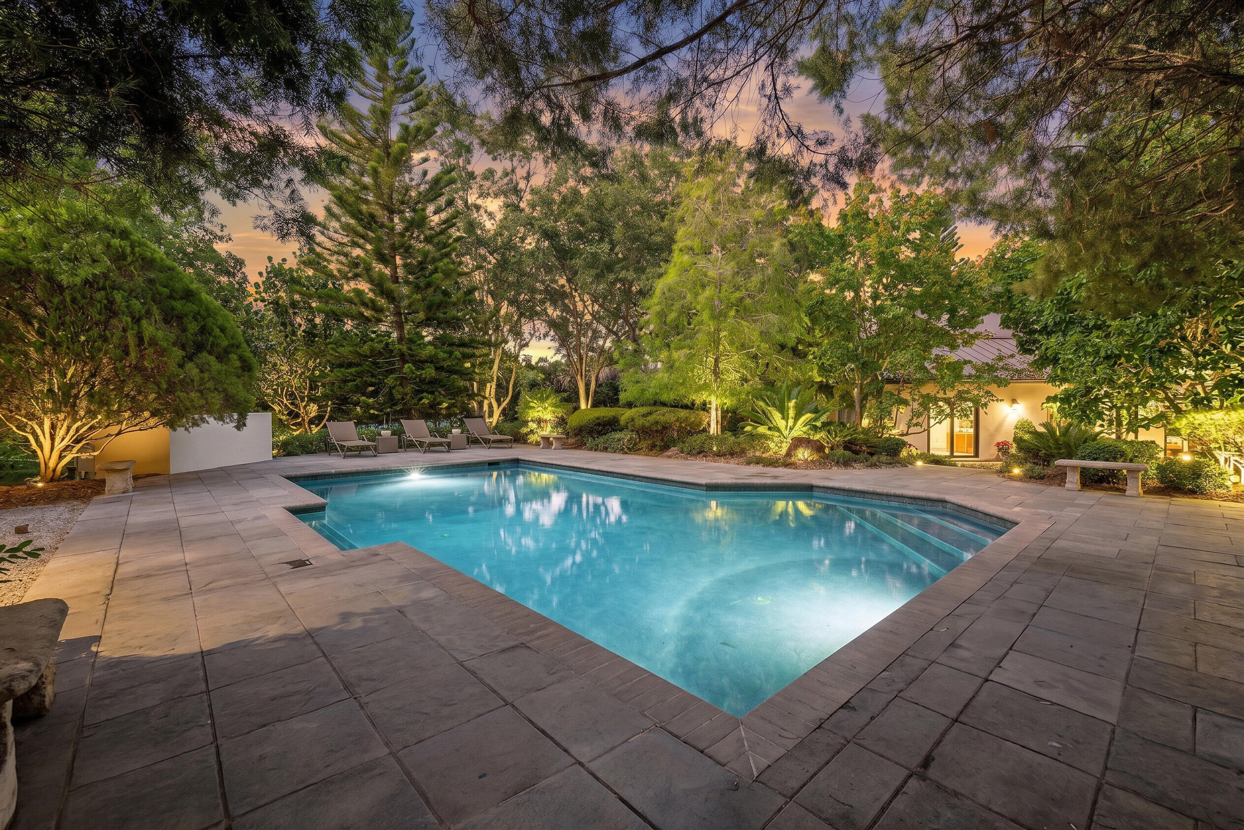18660 Long Lake Drive Boca Raton, FL 33496 - Photo 69 of 75 a view of a swimming pool with an outdoor seating