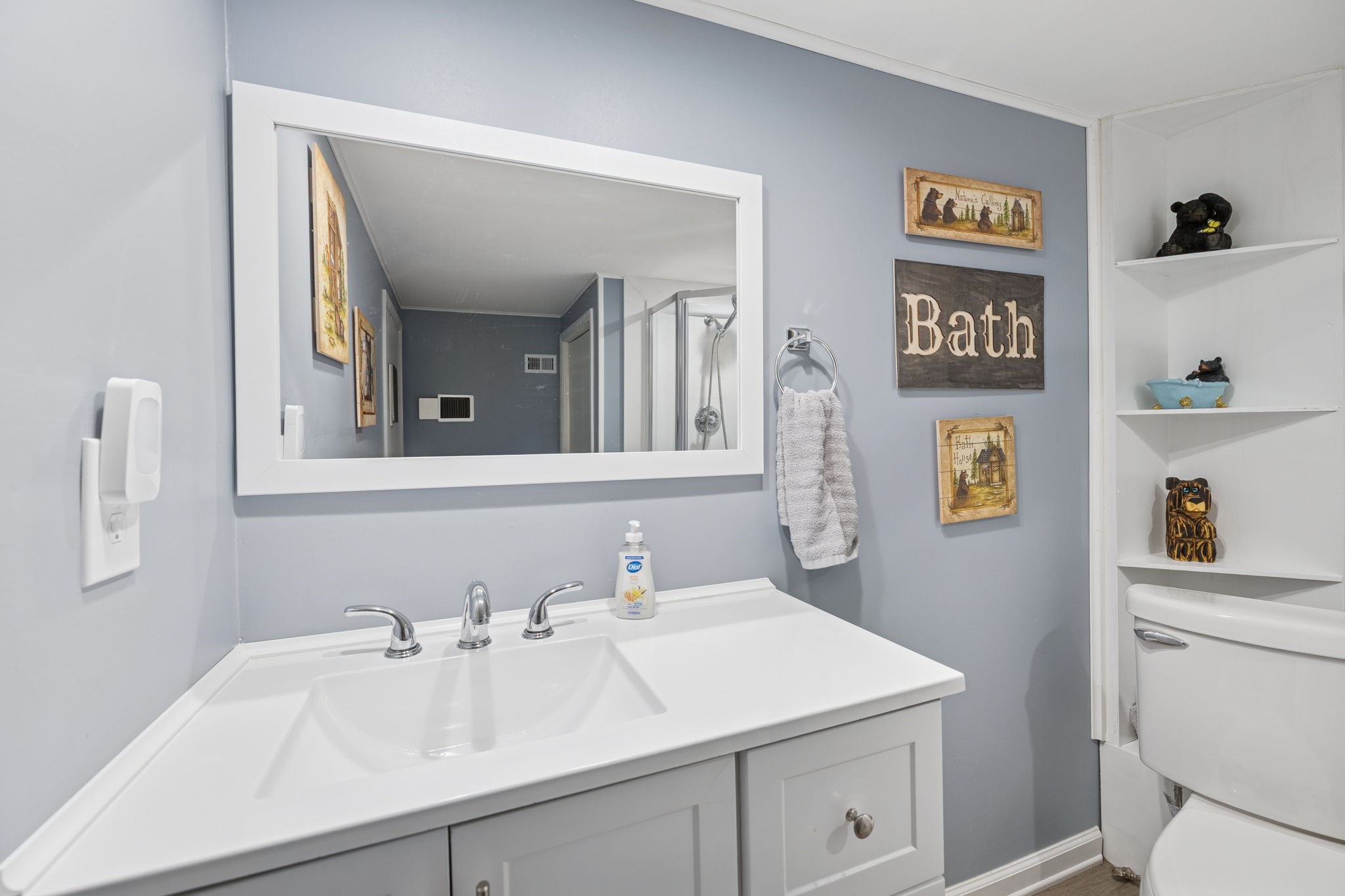 272 Belmar Circle Manchester, TN 37355 - Photo 32 of 56 a bathroom with a sink and a mirror