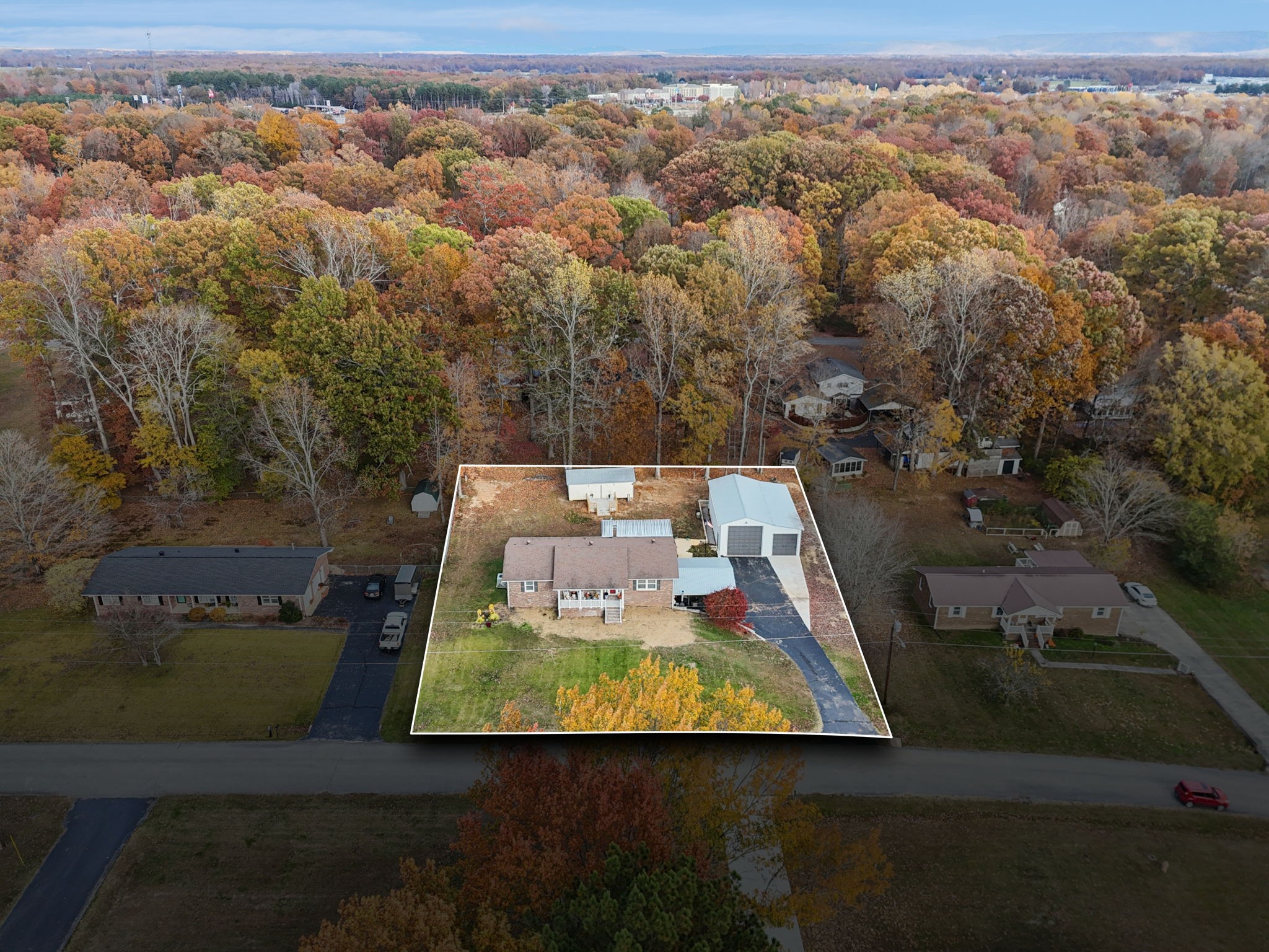272 Belmar Circle Manchester, TN 37355 - Photo 50 of 56 an aerial view of a house with yard swimming pool and outdoor seating