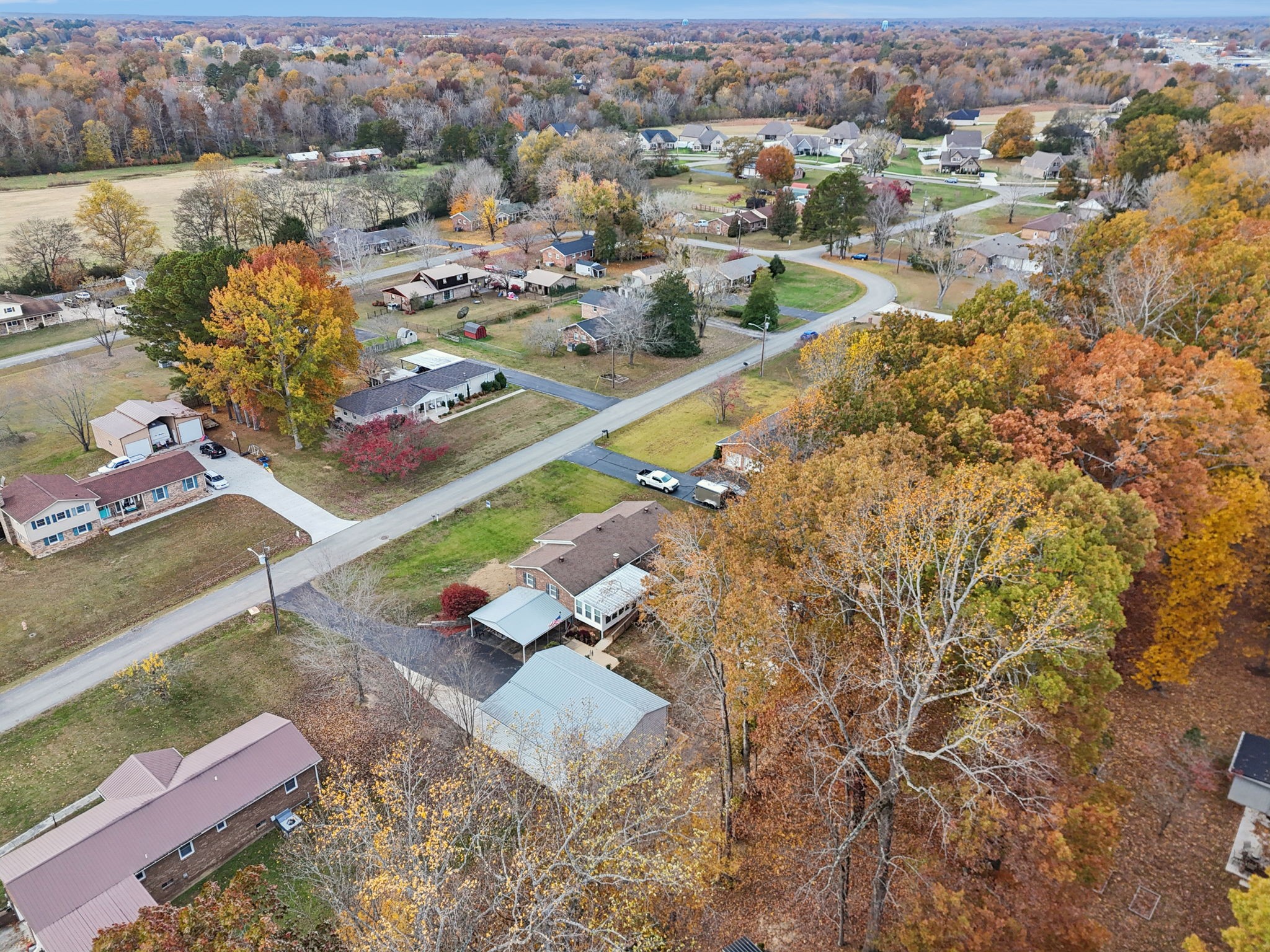 272 Belmar Circle Manchester, TN 37355 - Photo 54 of 56 an aerial view of a house with a yard