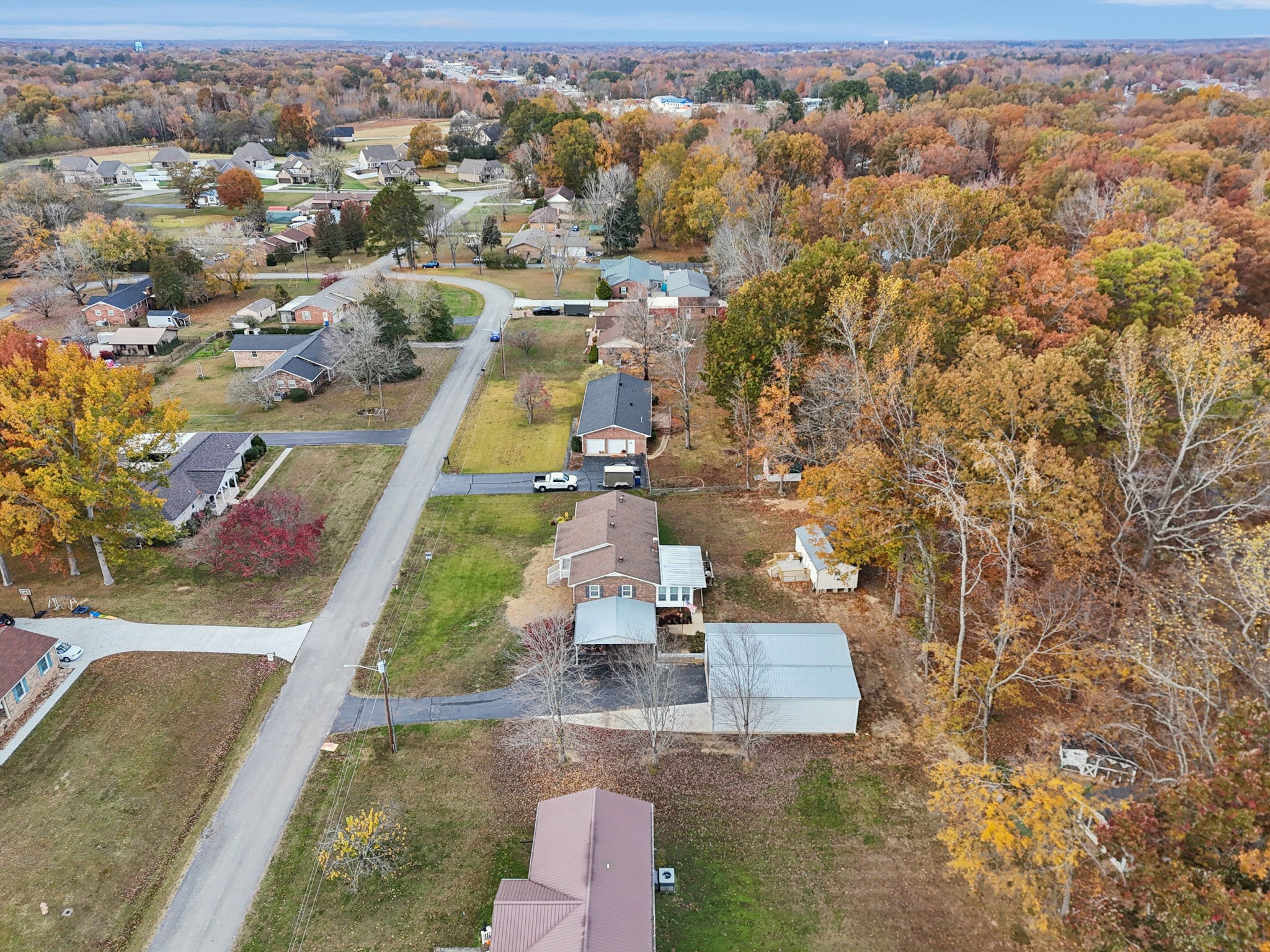 272 Belmar Circle Manchester, TN 37355 - Photo 55 of 56 an aerial view of residential houses with outdoor space