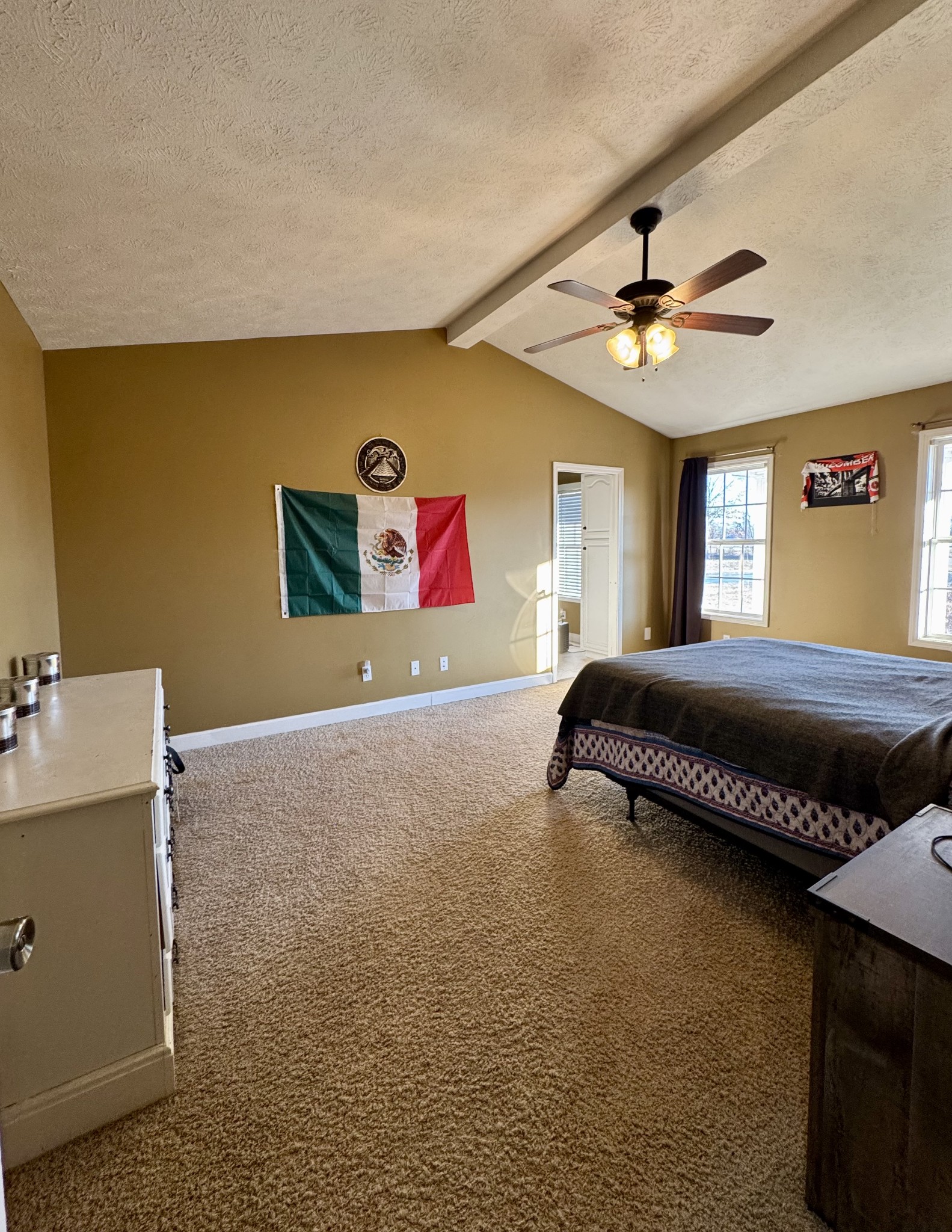 2235 Hagler Ridge Road Springville, TN 38256 - Photo 8 of 20 a bedroom with a bed and a ceiling fan