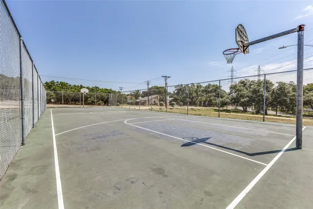 a view of a basketball court