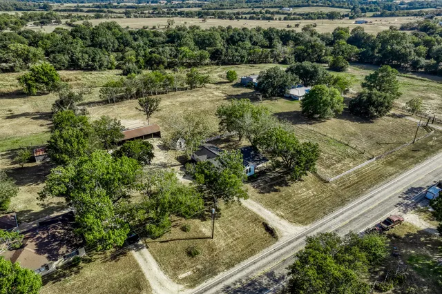 a view of a lake with houses