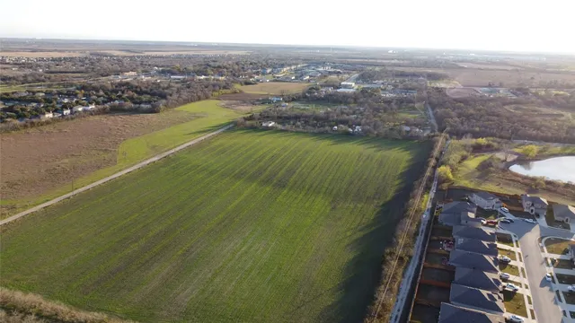 an aerial view of a houses