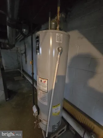a close view of water heater