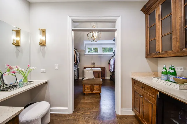 a room with gym equipment and mirrors