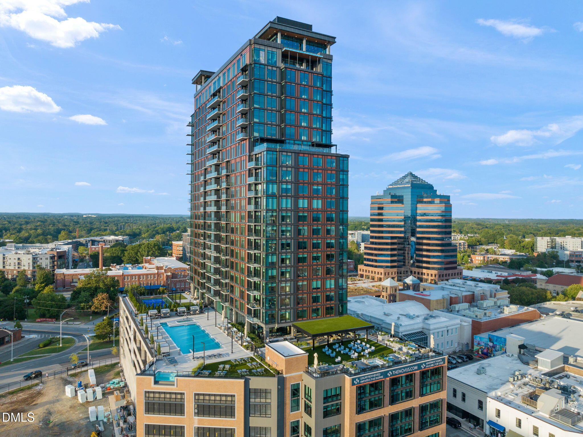 115 Morris Street, Unit 2010 Durham, NC 27701 - Photo 46 of 49 a city view with tall buildings