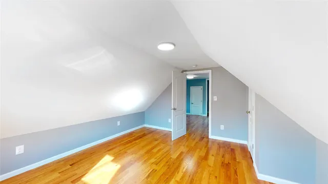 view of empty room with wooden floor