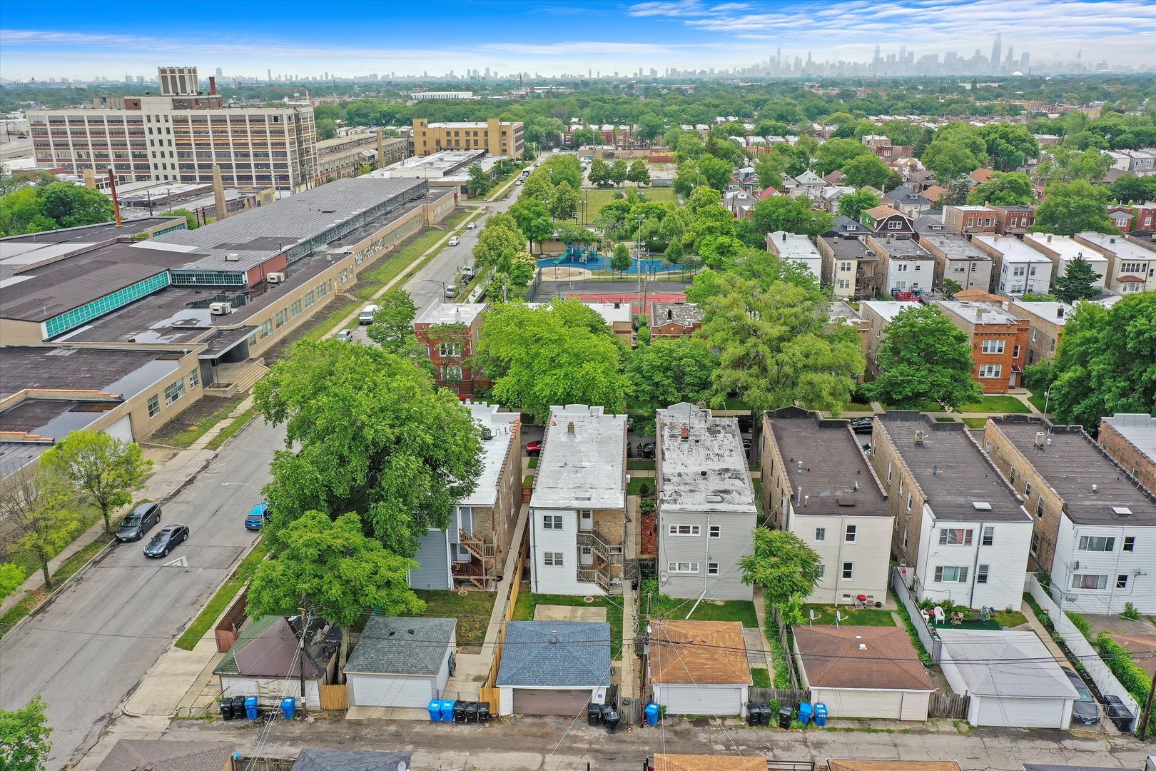 1738 North Menard Avenue Chicago, IL 60639 - Photo 8 of 9 an aerial view of residential houses with outdoor space and street view