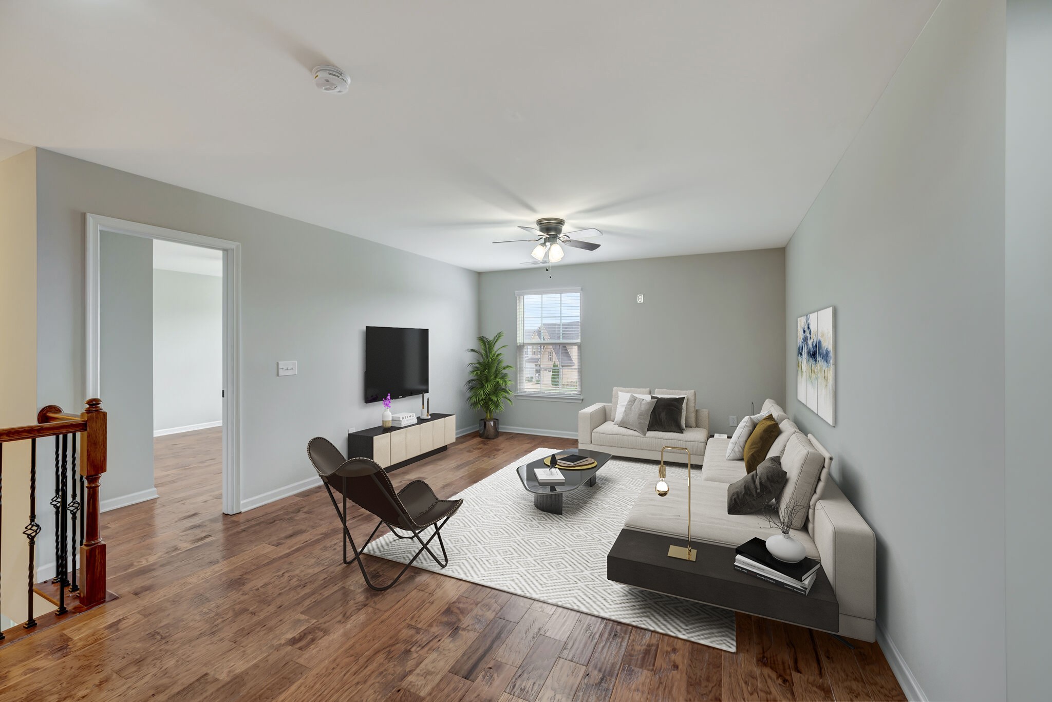 106 Shanache Drive Spring Hill, TN 37174 - Photo 17 of 31 a living room with furniture and a flat screen tv