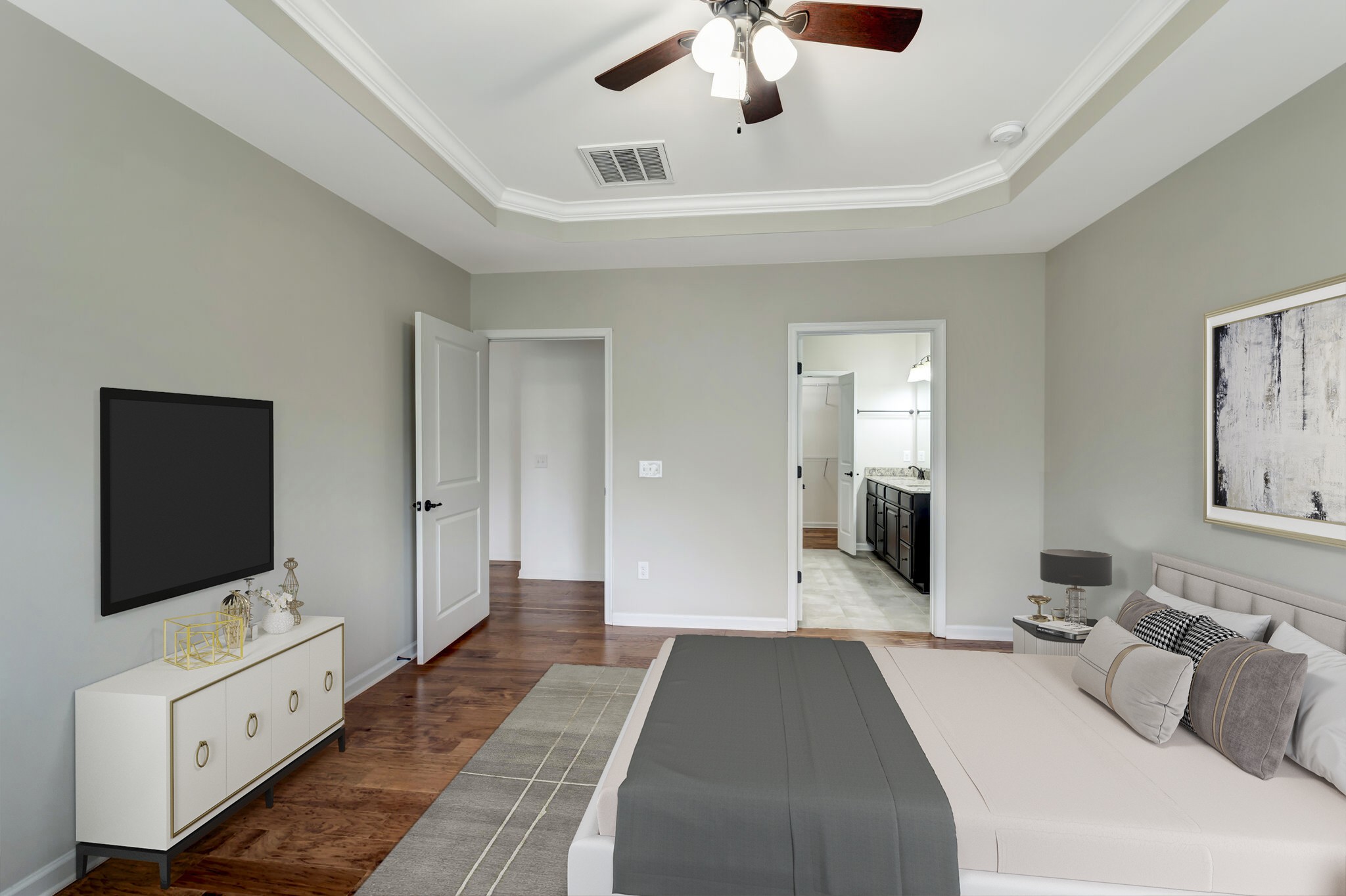 106 Shanache Drive Spring Hill, TN 37174 - Photo 10 of 31 a bedroom with furniture and a flat screen tv