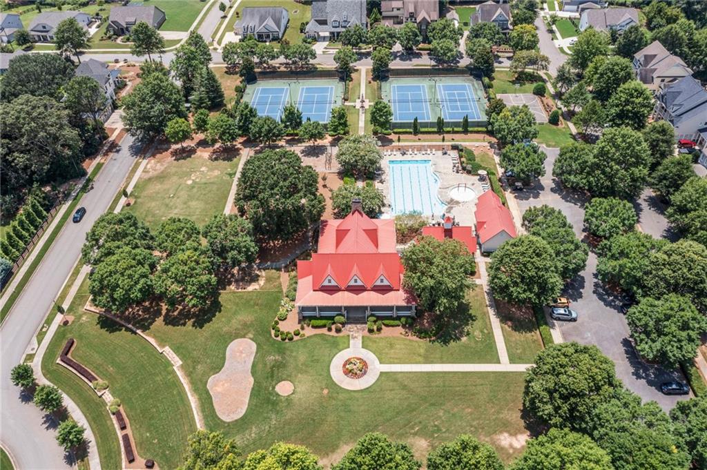 462 Carmichael Circle Canton, GA 30115 - Photo 64 of 70 an aerial view of a house with yard swimming pool and outdoor seating