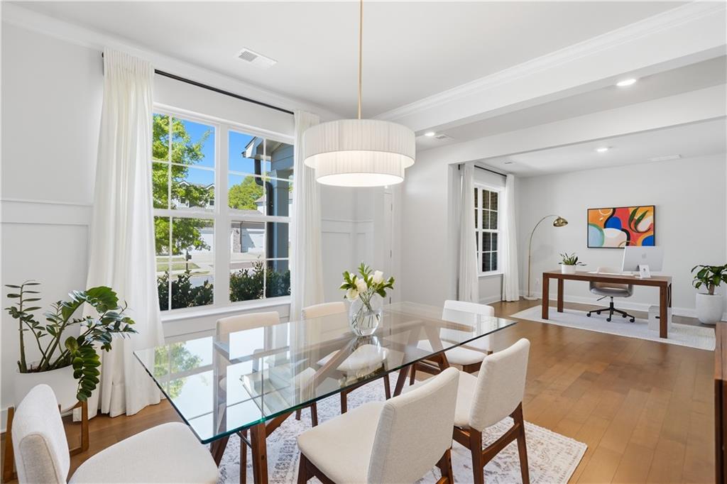 462 Carmichael Circle Canton, GA 30115 - Photo 9 of 70 a view of a dining room with furniture window and outside view