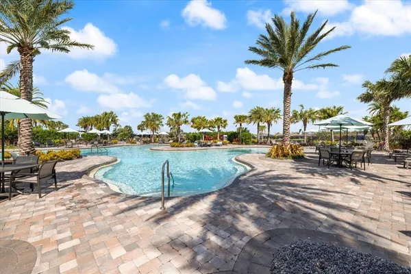a view of outdoor space with seating area