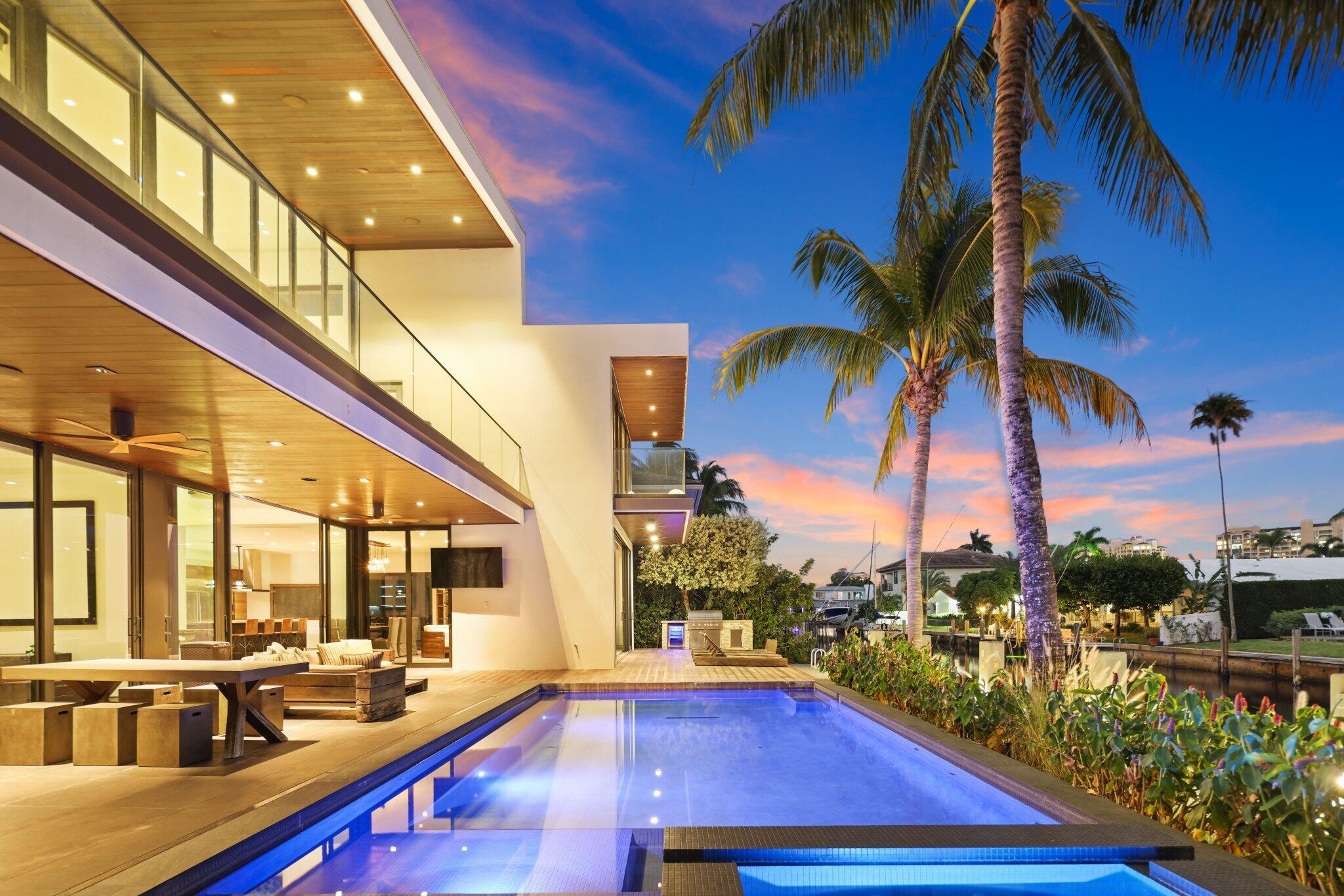 830 Northeast 71st Street Boca Raton, FL 33487 - Photo 48 of 74 Twilight Photography