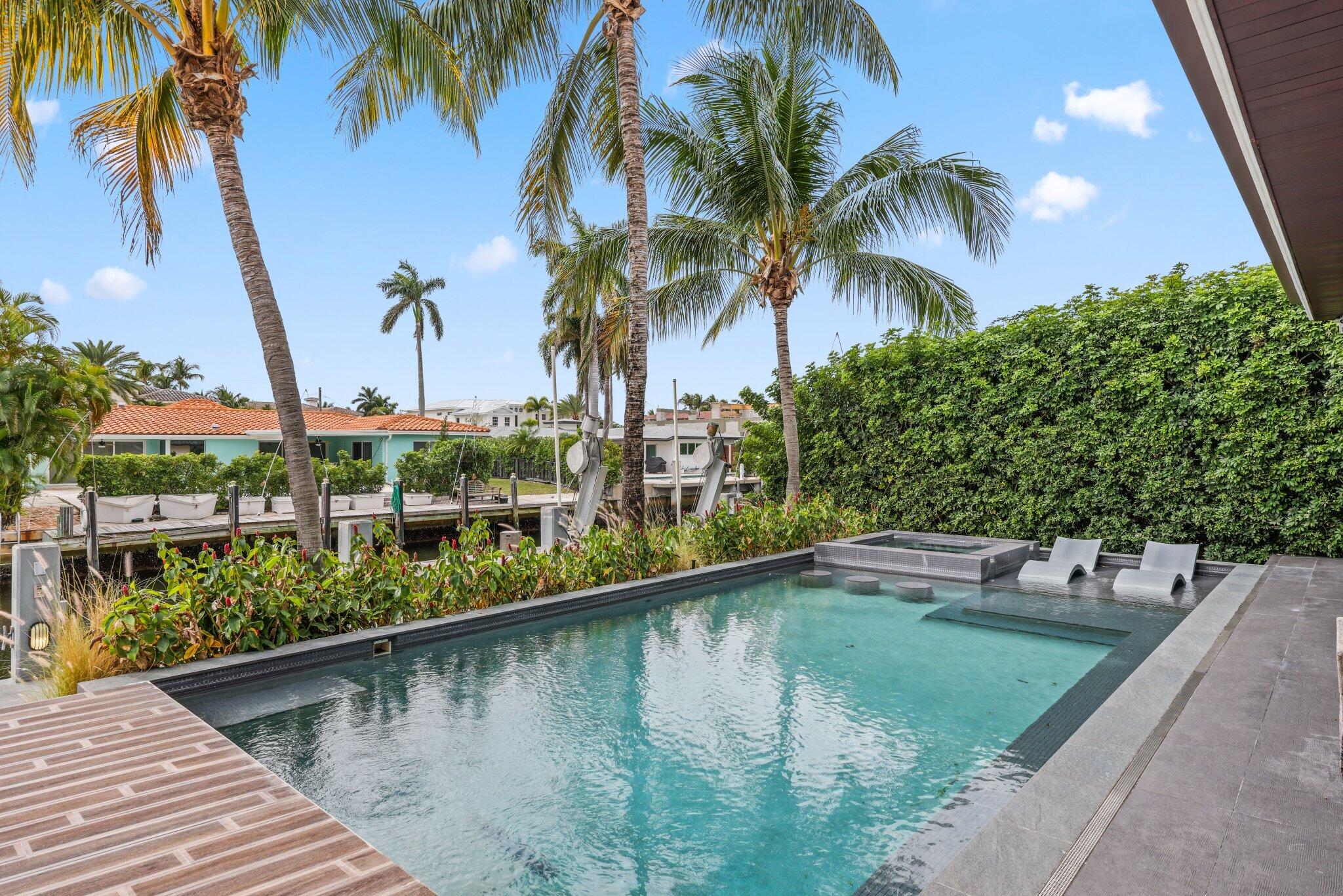 830 Northeast 71st Street Boca Raton, FL 33487 - Photo 51 of 74 Poolside Waterfront View