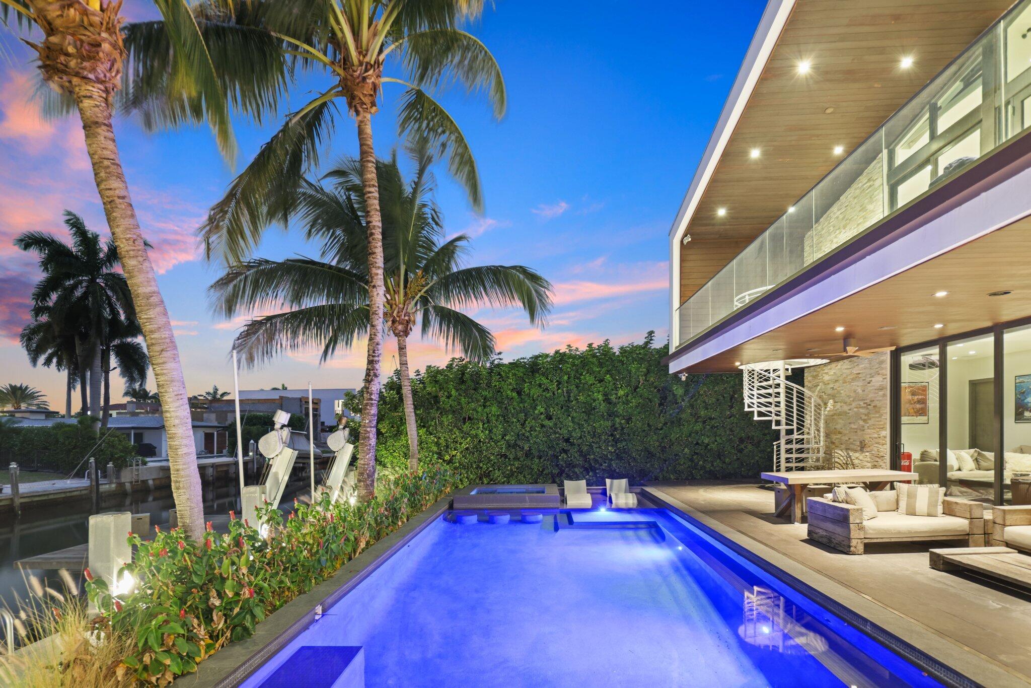 830 Northeast 71st Street Boca Raton, FL 33487 - Photo 52 of 74 Twilight Photography