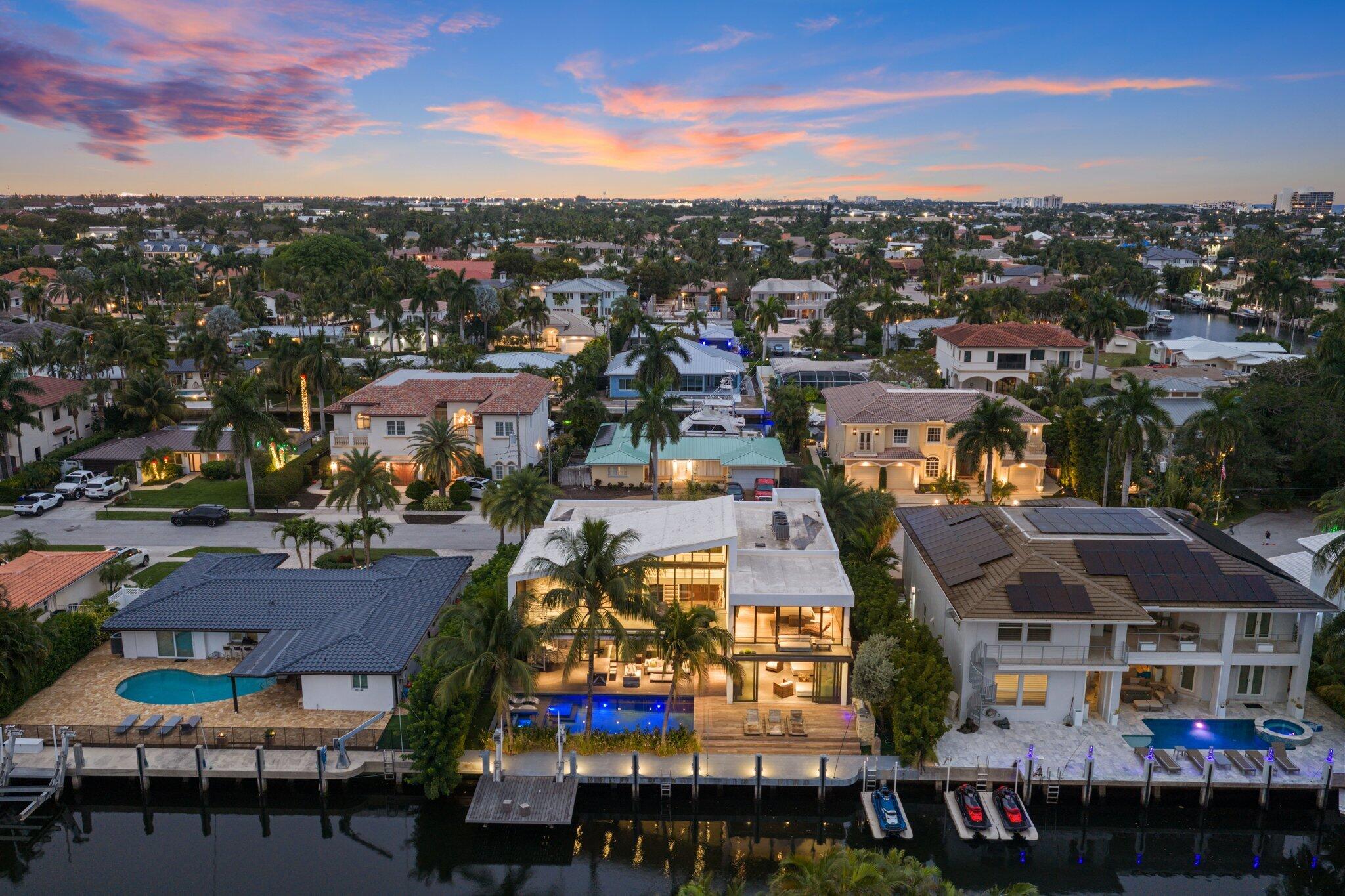 830 Northeast 71st Street Boca Raton, FL 33487 - Photo 65 of 74 Twilight Photography