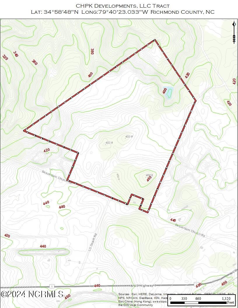 Tbd Beaverdam Church Road Marston, NC 28363 - Photo 4 of 10 Topo Map