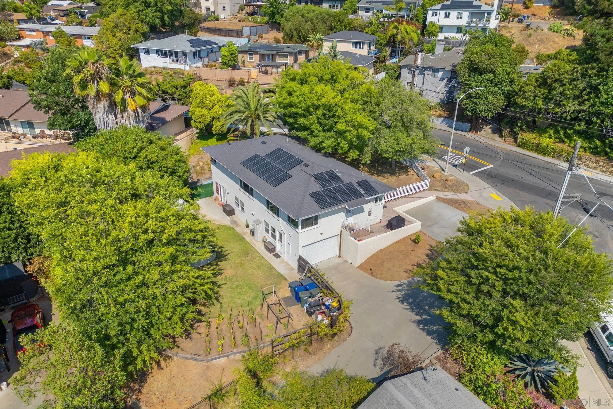 7960 Normal Avenue La Mesa, CA 91941 - Photo 36 of 42 an aerial view of a house with a garden