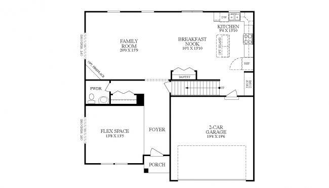 207 West Country Barn Road Houston, PA 15342 - Photo 2 of 3 1st Floor Plan.