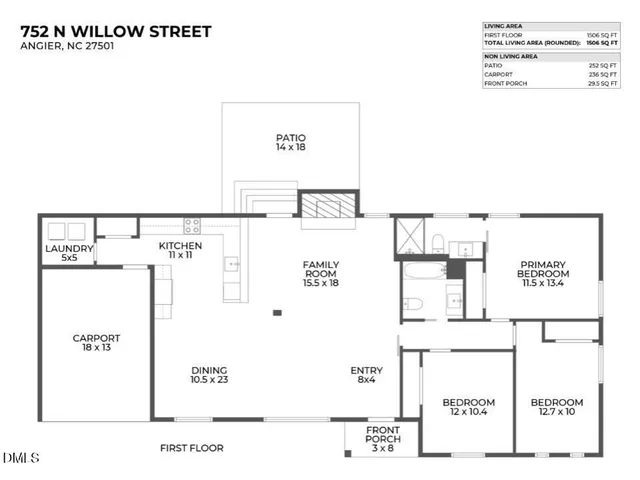 $350,000 | 752 North Willow Street, Angier, NC 27501