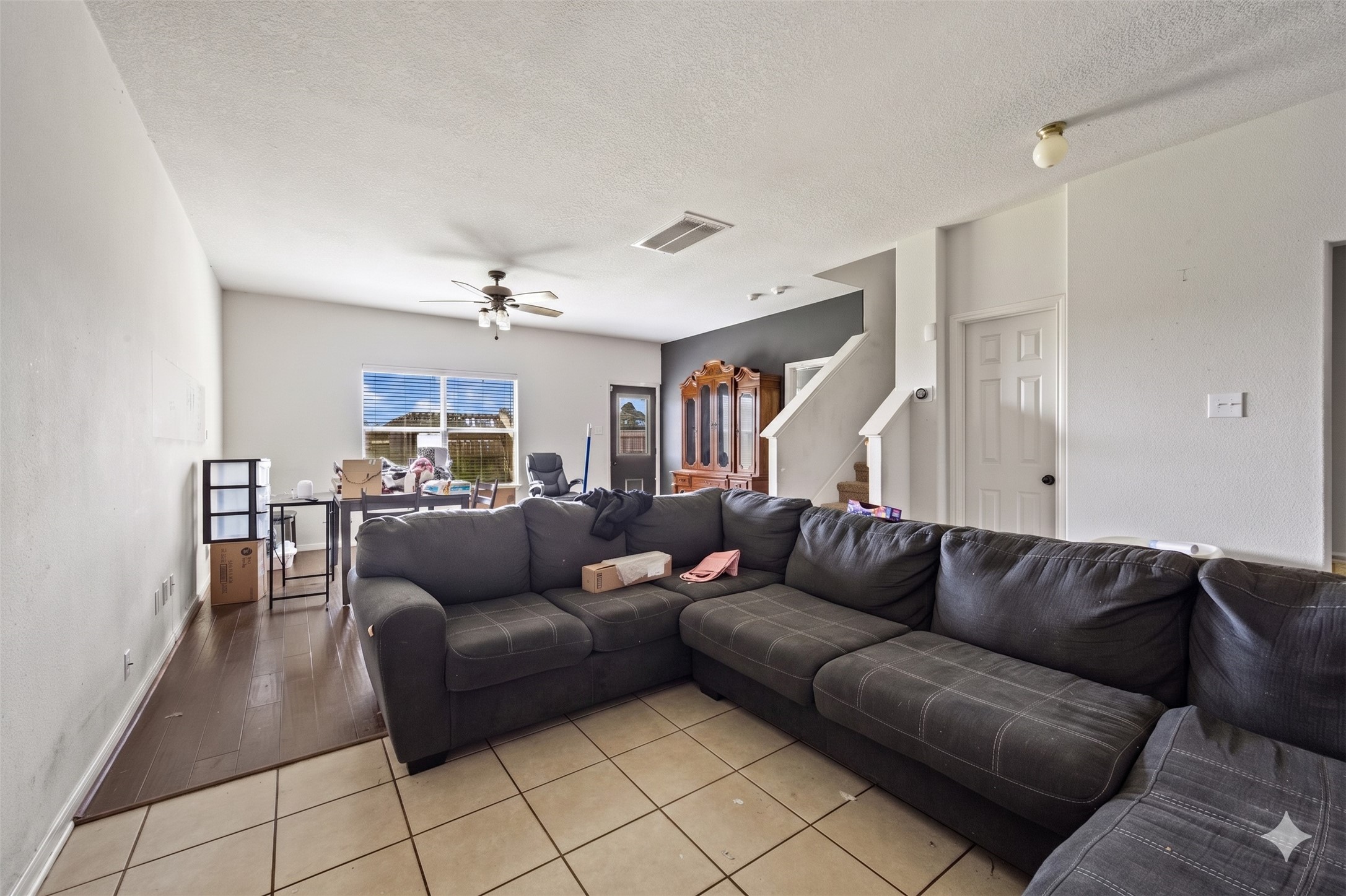 28832 San Bernard River Loop Spring, TX 77386 - Photo 9 of 50 a living room with furniture and a ceiling fan
