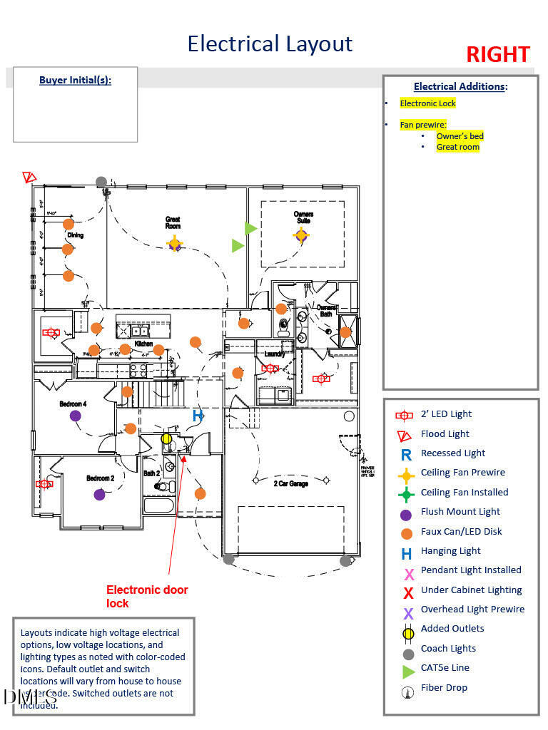 280 Golfview Avenue Four Oaks, NC 27524 - Photo 8 of 13 Electrical Layout
