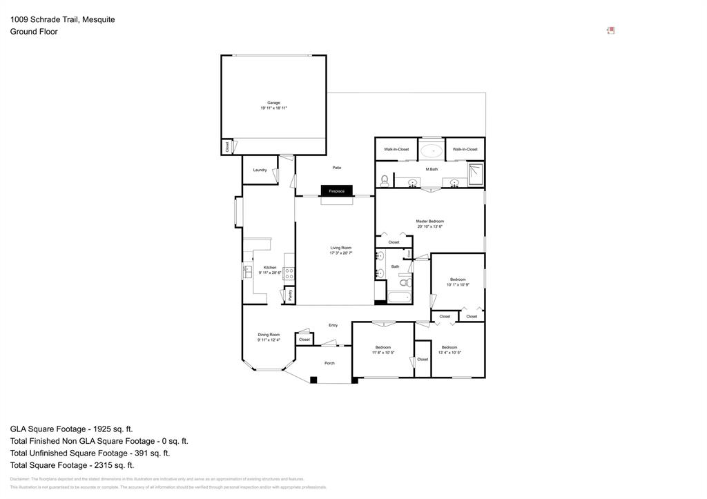 1009 Schrade Trail Mesquite, TX 75181 - Photo 19 of 19 View of home floor plan