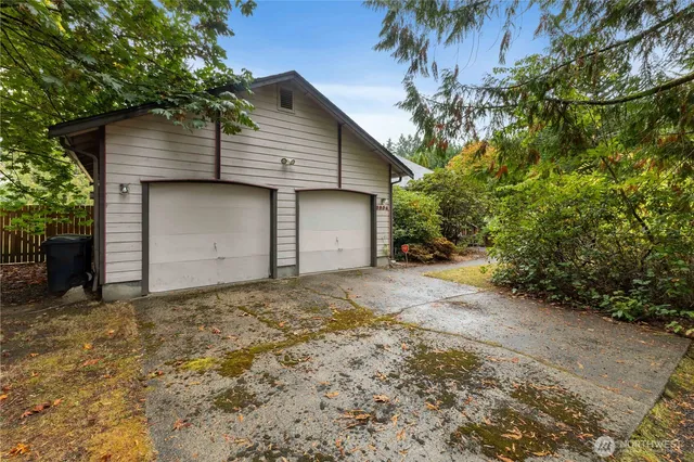 a backyard of a house