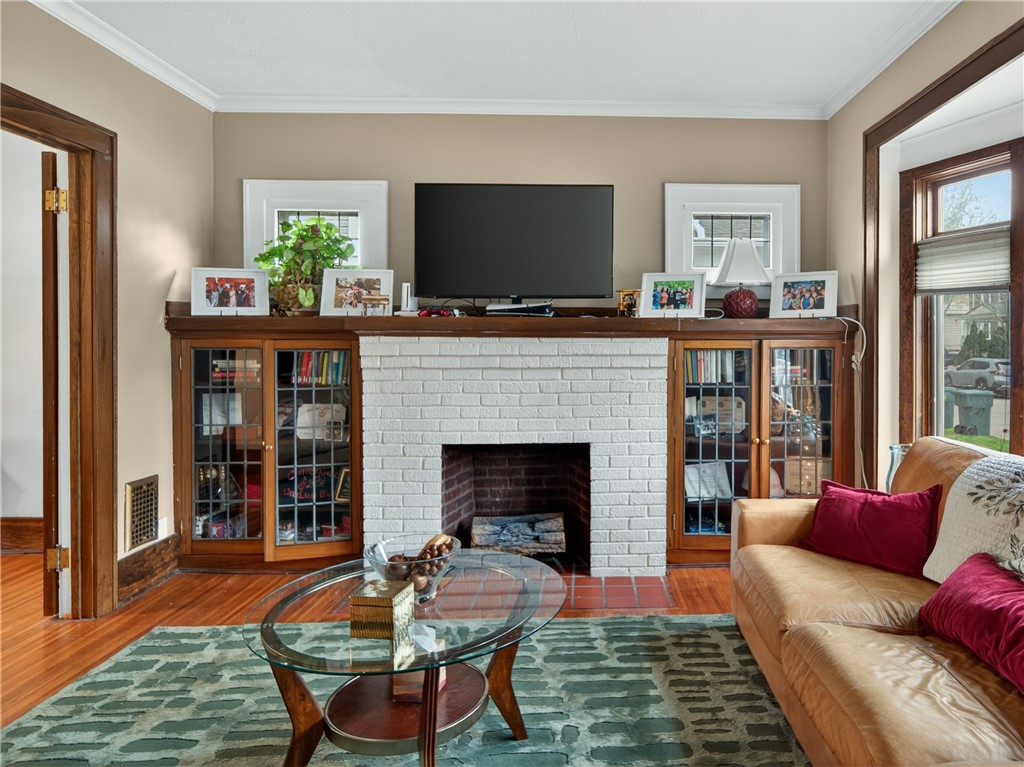 29 Harper Street Rochester, NY 14607 - Photo 6 of 46 Spacious Formal Living Room with Decorative FP