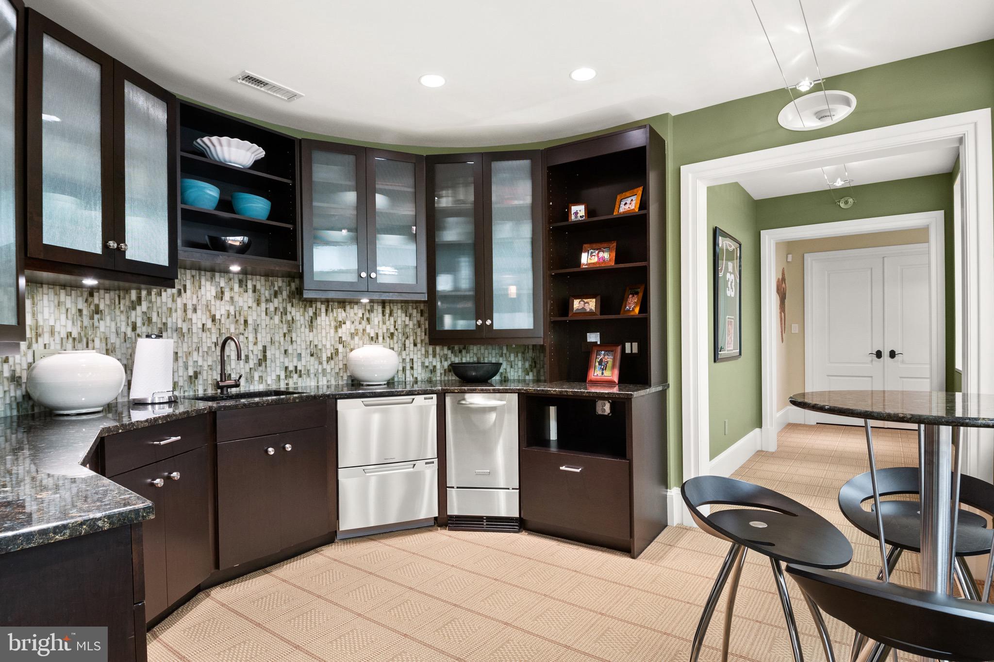 6909 Armat Drive Bethesda, MD 20817 - Photo 54 of 73 Full Bar Overlooking Basketball Court