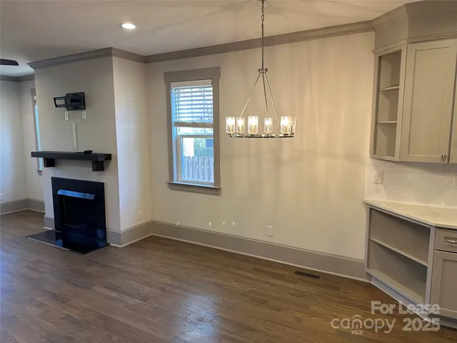 a view of kitchen and window