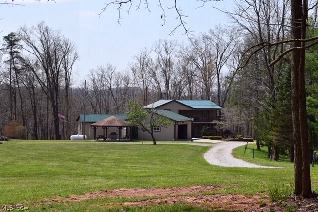 A view of this beautiful home, but does not show all buildings.